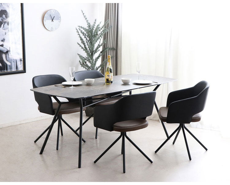 スピンチェア ラウンドチェア 肘掛け付き 回転式 座面高45cm クッション有 モダンチェア リビング ダイニング デスク チェア 回転椅子(代引不可)