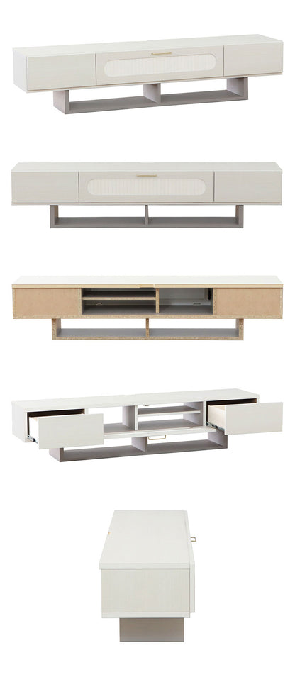 テレビボード 完成品 日本製 幅180cm 引き出し付き テレビ台 ローボード ホワイト 国産 真鍮 TV台 TVボード 収納 フラップ テレビラック リビング(代引不可)