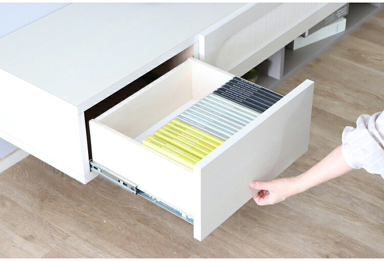 テレビボード 完成品 日本製 幅180cm 引き出し付き テレビ台 ローボード ホワイト 国産 真鍮 TV台 TVボード 収納 フラップ テレビラック リビング(代引不可)