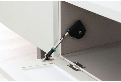 テレビボード 完成品 日本製 幅180cm 引き出し付き テレビ台 ローボード ホワイト 国産 真鍮 TV台 TVボード 収納 フラップ テレビラック リビング(代引不可)