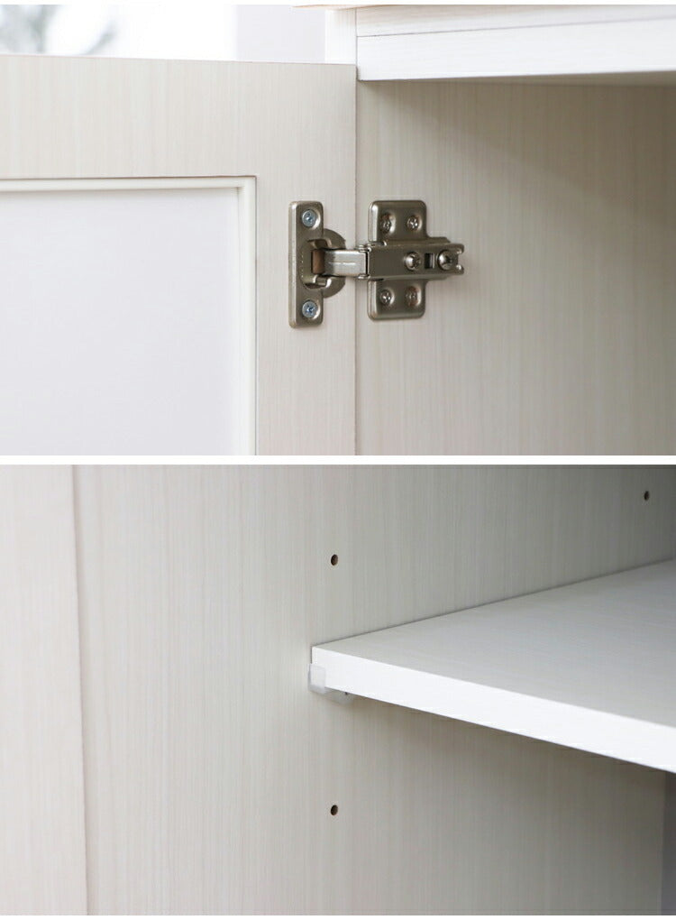 キッチンカウンター 完成品 日本製 幅80cm 食器棚 ステンレス天板 引き出し 可動棚 スライド棚 扉収納 キッチンボード キャビネット おしゃれ 真鍮 キッチン収納 国産 リビング キッチン ダイニング(代引不可)