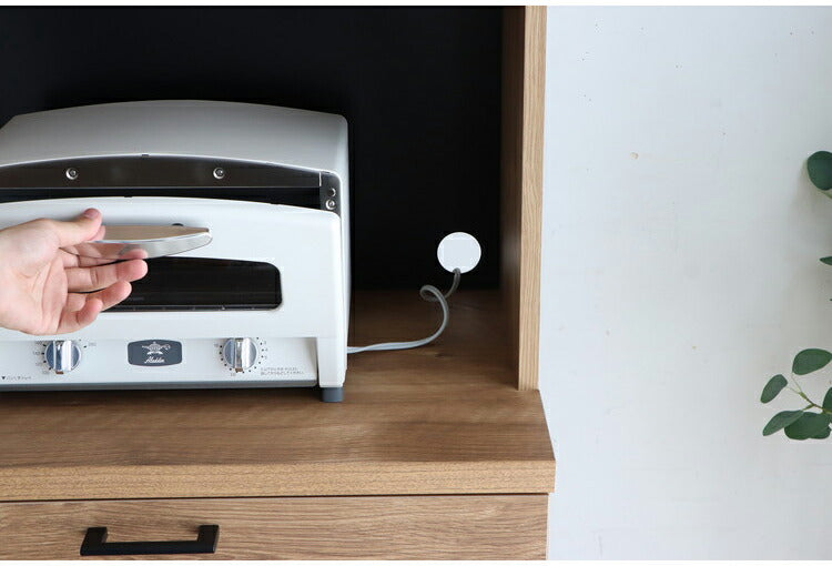 キッチンボード 食器棚 国産 幅70cm ラック レンジ台 オープン収納 家電収納 引き出し付き 可動棚 扉付き コード穴 スチール脚 木目調 北欧風 キッチン収納 日本製 リビング キッチン(代引不可)