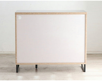 キッチンカウンター 国産 完成品 幅約105cm 食器棚 オープン収納 スライド棚 引き出し付き 扉付き コード穴 スチール脚 木目調 北欧風 家電収納 キッチン収納 日本製 リビング キッチン(代引不可)