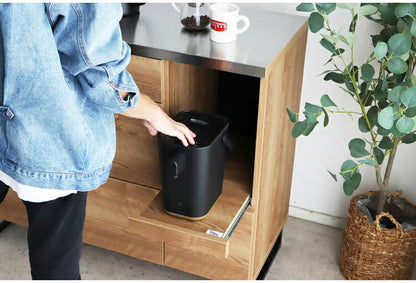 キッチンカウンター 国産 完成品 幅約105cm 食器棚 オープン収納 スライド棚 引き出し付き 扉付き コード穴 スチール脚 木目調 北欧風 家電収納 キッチン収納 日本製 リビング キッチン(代引不可)