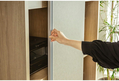 キッチンボード 食器棚 幅約120cm 日本製 レンジ台 オープン収納 引き出し 可動棚 引戸 コード穴 木目調 北欧風 キャビネット キッチン収納 ダイニングボード 国産 リビング キッチン ダイニング(代引不可)