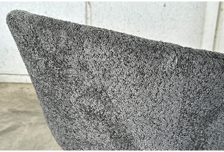 デスクチェア 昇降式 座面高42~49cm キャスター付き ワーキングチェア ブークレ生地 おしゃれ もこもこ オフィスチェア リモートワーク リビング デスク 椅子 チェア(代引不可)