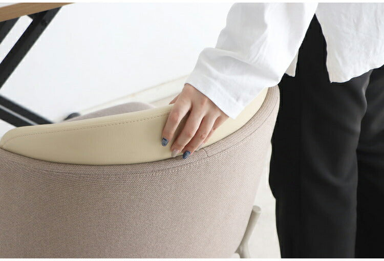 ダイニングチェア 背もたれ付き 座面高48cm チェア スチール脚 韓国風 マットグレージュ おしゃれ かわいい 韓国インテリア デスクチェア リビング ダイニング 椅子(代引不可)