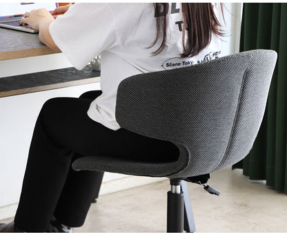 ワークチェア 昇降式 キャスター付き ラウンドチェア 包み込む 回転チェア 昇降チェア オフィスチェア 椅子 チェア リモートワーク おしゃれ リビング 新生活(代引不可)