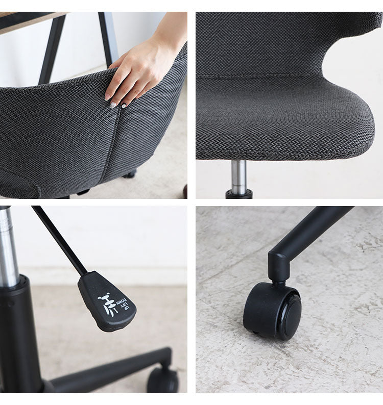 ワークチェア 昇降式 キャスター付き ラウンドチェア 包み込む 回転チェア 昇降チェア オフィスチェア 椅子 チェア リモートワーク おしゃれ リビング 新生活(代引不可)