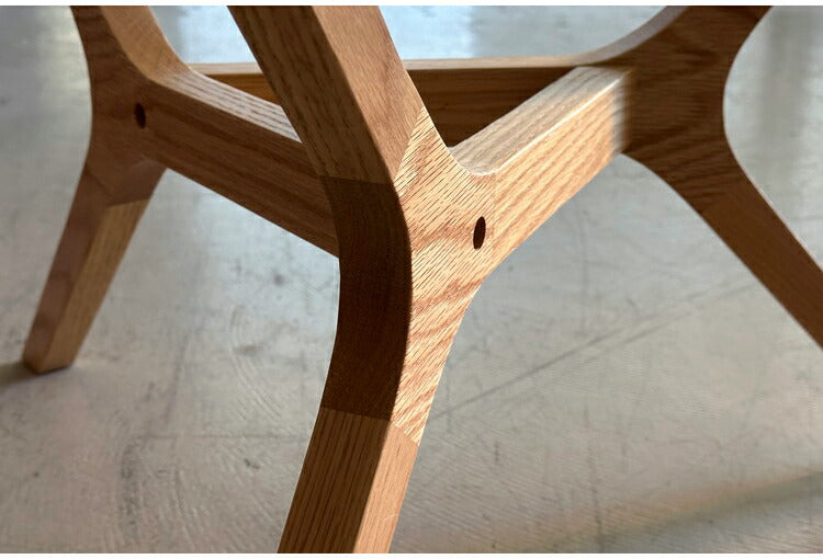 ガラステーブル 円形 幅80cm ローテーブル 天然木 木脚 センターテーブル リビングテーブル おしゃれ ガラス リビング ワンルーム 一人暮らし カフェテーブル 食卓 丸テーブル(代引不可)