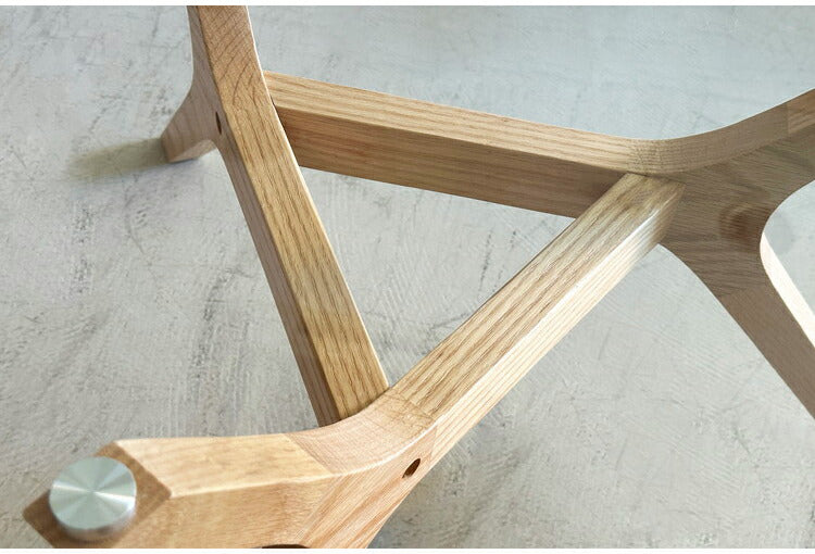 ガラステーブル 円形 幅80cm ローテーブル 天然木 木脚 センターテーブル リビングテーブル おしゃれ ガラス リビング ワンルーム 一人暮らし カフェテーブル 食卓 丸テーブル(代引不可)