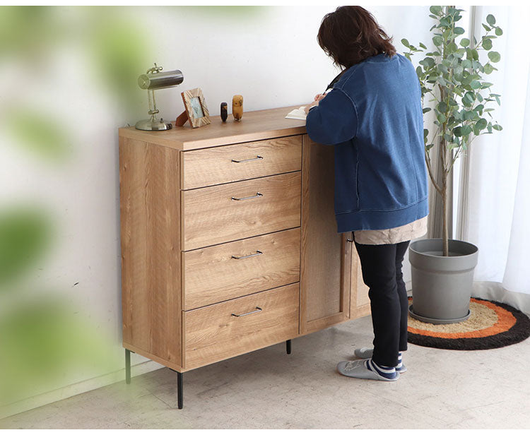 キャビネット 幅120cm 日本製 チェスト 脚付き 引き出し 扉収納 キッチンボード 食器棚 リビングチェスト ドアチェスト ラック 収納棚 リビング ダイニング おしゃれ(代引不可)