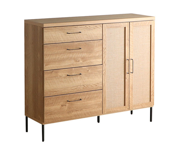 キャビネット 幅120cm 日本製 チェスト 脚付き 引き出し 扉収納 キッチンボード 食器棚 リビングチェスト ドアチェスト ラック 収納棚 リビング ダイニング おしゃれ(代引不可)