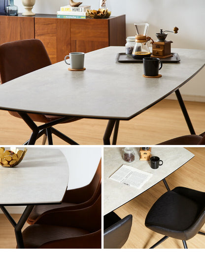 セラミック ダイニングテーブルセット 4人掛け 5点セット セラミックテーブル チェア 4脚 ダイニングセット エデル(代引不可)