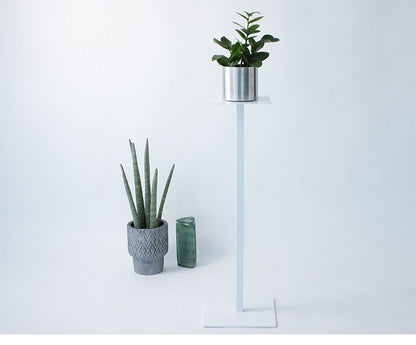 日本製 燕三条 完成品 サイドテーブル スリム ハイタイプ 四角型 20×20 高さ76.8cm コンソール テーブル 棚 ディスプレイ 正方形 スリム 加湿器スタンド 玄関収納 KUROSHIRO abekin(代引不可)