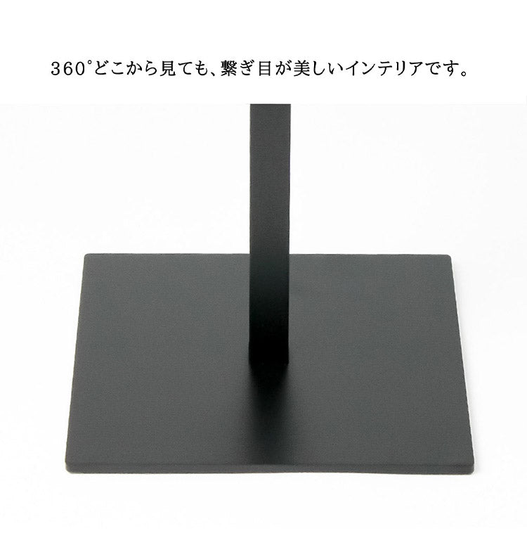 日本製 燕三条 完成品 サイドテーブル スリム ハイタイプ 四角型 20×20 高さ76.8cm コンソール テーブル 棚 ディスプレイ 正方形 スリム 加湿器スタンド 玄関収納 KUROSHIRO abekin(代引不可)