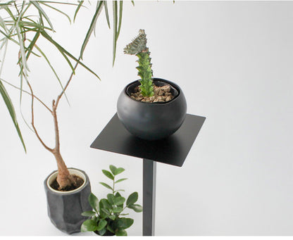 日本製 燕三条 完成品 サイドテーブル スリム ハイタイプ 四角型 20×20 高さ76.8cm コンソール テーブル 棚 ディスプレイ 正方形 スリム 加湿器スタンド 玄関収納 KUROSHIRO abekin(代引不可)