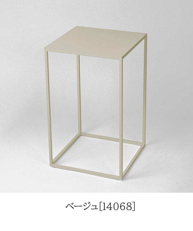 日本製 燕三条 完成品 サイドテーブル 四角型 27.4×27.4 高さ44.7cm ラウンドテーブル 棚 ディスプレイ 正方形 ソファサイド ベッドサイド ナイトテーブル KUROSHIRO abekin(代引不可)