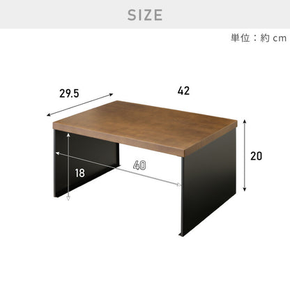 日本製 燕三条 トースターラック コの字 トースターラック 木天板 スチール レンジラック 家電上ラック キッチンラック カウンター上収納 おしゃれ(代引不可)