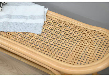 ラタンベンチ 長椅子 幅100cm 木製 おしゃれ 北欧 背もたれなし シンプル 韓国インテリア チェア 椅子 イス 家具 リビング ダイニング 一人掛け 二人掛け 食卓イス(代引不可)