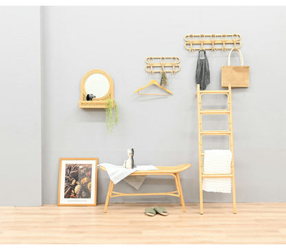 ラタンベンチ 長椅子 幅100cm 木製 おしゃれ 北欧 背もたれなし シンプル 韓国インテリア チェア 椅子 イス 家具 リビング ダイニング 一人掛け 二人掛け 食卓イス(代引不可)