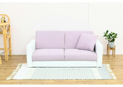 ソファ 幅132cm 撥水 二人掛け クッション付属 ローソファ 二人用 2P 大人 かわいい おしゃれ 北欧 インテリア リビング ダイニング シンプル コンパクト 一人暮らし 家具(代引不可)