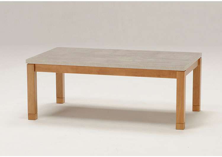 こたつ コンクリート調 石英ヒーター付き 長方形 幅105cm 継ぎ脚 手元コントローラー付き オールシーズン おしゃれ 北欧 メラミン化粧板 マッドグレー リビングテーブル こたつテーブル(代引不可)