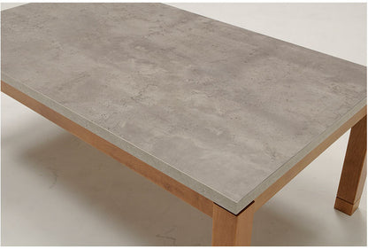 こたつ コンクリート調 石英ヒーター付き 長方形 幅105cm 継ぎ脚 手元コントローラー付き オールシーズン おしゃれ 北欧 メラミン化粧板 マッドグレー リビングテーブル こたつテーブル(代引不可)