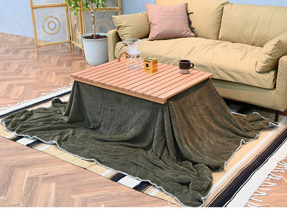 こたつ2点セット こたつテーブル こたつ布団 長方形 幅80cm リバーシブル アウトドア風 節電 省エネ こたつテーブル ローテーブル インテリア 食卓 座卓 北欧 インテリア リビング ダイニング(代引不可)