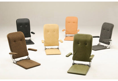 日本製 光製作所 座椅子 ジュリー 国産 一人掛け 1人掛け チェア パーソナルチェア リクライニング コンパクト 収納 おしゃれ チェア ローチェア 椅子 布生地 フロアチェア(代引不可)