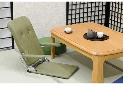 日本製 光製作所 座椅子 ジュリー 国産 一人掛け 1人掛け チェア パーソナルチェア リクライニング コンパクト 収納 おしゃれ チェア ローチェア 椅子 レザー生地 フロアチェア(代引不可)