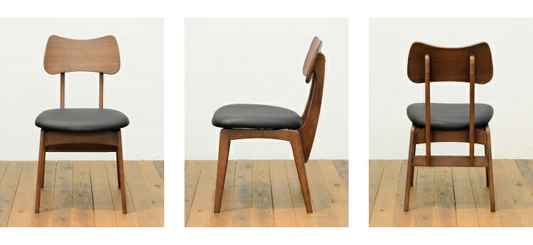 ダイニングチェア 4脚セット シンプル おしゃれ 北欧 天然木 木製 木目 一人暮らし 新生活 肘無し 背もたれ モダン ヴィンテージ(代引不可)