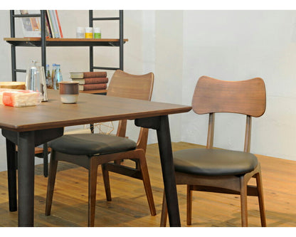 ダイニングチェア 4脚セット シンプル おしゃれ 北欧 天然木 木製 木目 一人暮らし 新生活 肘無し 背もたれ モダン ヴィンテージ(代引不可)