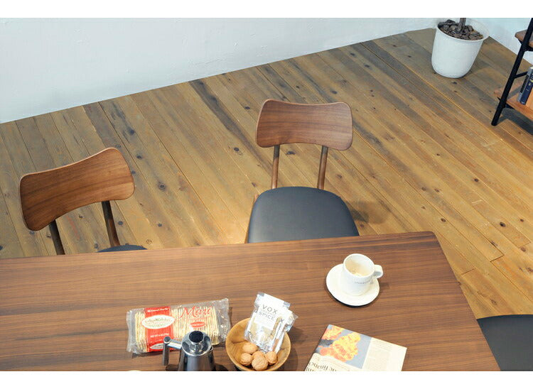 ダイニングチェア 4脚セット シンプル おしゃれ 北欧 天然木 木製 木目 一人暮らし 新生活 肘無し 背もたれ モダン ヴィンテージ(代引不可)