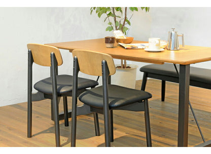 ダイニングチェア 2脚セット 天然木 木製 ウォールナット オーク ラバーウッド おしゃれ 北欧 モダン ヴィンテージ シンプル 新生活 一人暮らし(代引不可)