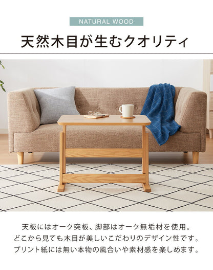 こたつ 布団レス テーブル 60×45cm 高さ調節 5段階 オーク材 天然木 おしゃれ 木目 コンパクト シンプル 薄型ヒーター ハイタイプ デスクこたつ サイドテーブル リモートワーク テレワーク コタツ セット