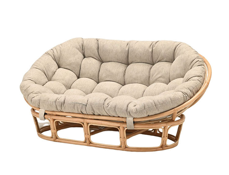 ラタンチェア 2人掛け 幅160cm ラタンソファ 完成品 二人用 2P チェア ソファ付き 椅子 いす おしゃれラタン 籐 木製 アジアン モダン ナチュラル 韓国インテリア(代引不可)