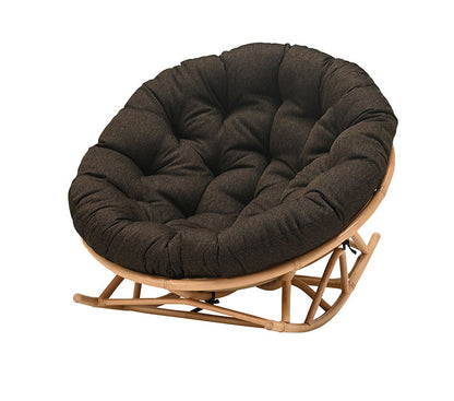 ラタンチェア ラタンロッキングチェア 完成品 1人用 1P チェア 椅子 いす おしゃれ 皮付きラタン 籐 木製 アジアン モダン ナチュラル 韓国インテリア アンティーク(代引不可)