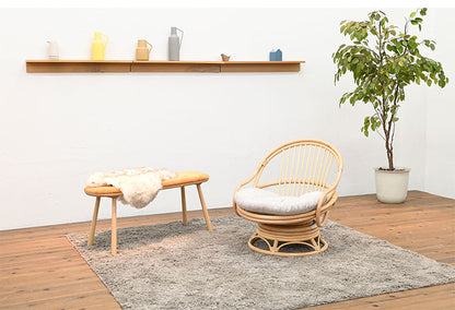 ラタンチェア 1人掛け 幅68cm ラタンソファ 完成品 1人用 1P チェア 椅子 いす おしゃれ 皮付きラタン 籐 木製 アジアン モダン ナチュラル 韓国インテリア アンティーク(代引不可)