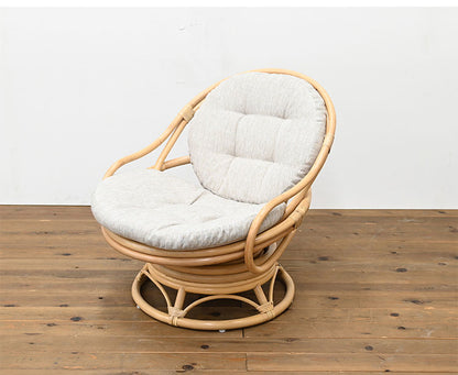 ラタンチェア 1人掛け 幅68cm ラタンソファ 完成品 1人用 1P チェア 椅子 いす おしゃれ 皮付きラタン 籐 木製 アジアン モダン ナチュラル 韓国インテリア アンティーク(代引不可)