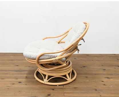 ラタンチェア 1人掛け 幅68cm ラタンソファ 完成品 1人用 1P チェア 椅子 いす おしゃれ 皮付きラタン 籐 木製 アジアン モダン ナチュラル 韓国インテリア アンティーク(代引不可)