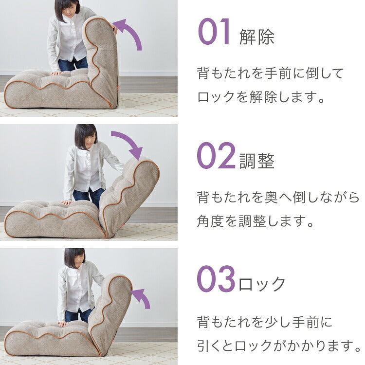 ソファ座椅子 オットマンセット Piglet 3rd OTTOMAN リクライニングチェア フロアチェア 一人掛け おしゃれ かわいい リビング ローソファー 北欧 韓国 ソファベッド(代引不可)