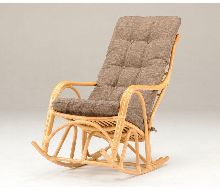 光製作所 ラタン ロッキングチェア チェア ハイバック パーソナルチェア 座椅子 イス 和室 和風 コンパクト 高齢者 籐 籐家具 おしゃれ(代引不可)
