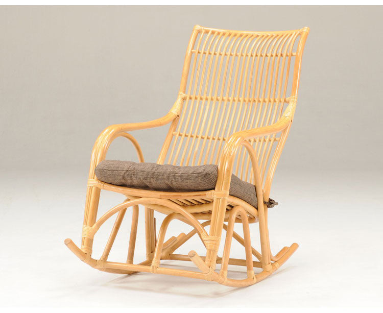 光製作所 ラタン ロッキングチェア チェア ハイバック パーソナルチェア 座椅子 イス 和室 和風 コンパクト 高齢者 籐 籐家具 おしゃれ(代引不可)