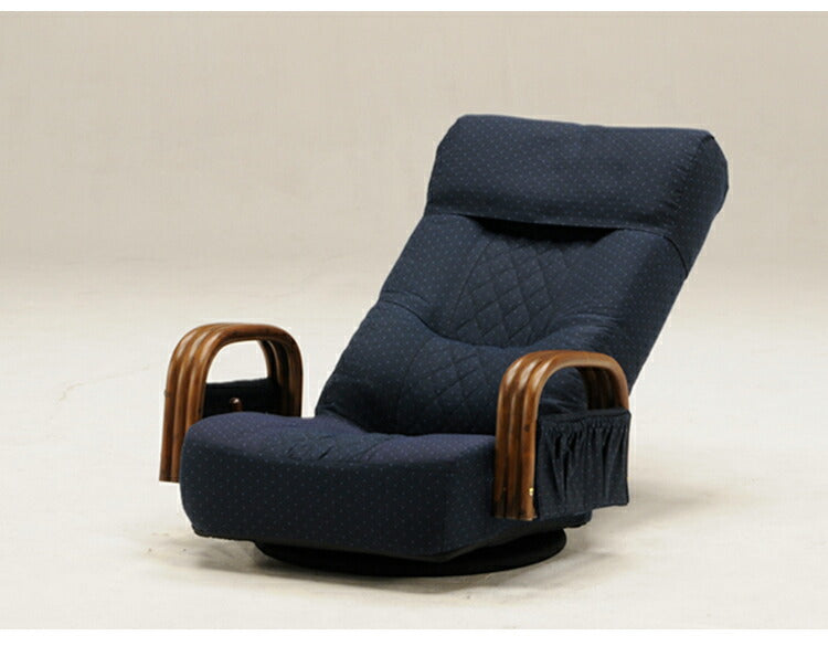 光製作所 低反発 ウレタン ラタン チェア 高齢者 座椅子 チェアー 回転 フロアチェア おしゃれ 高齢者 和風 和室 天然木 木製 一人掛け(代引不可)