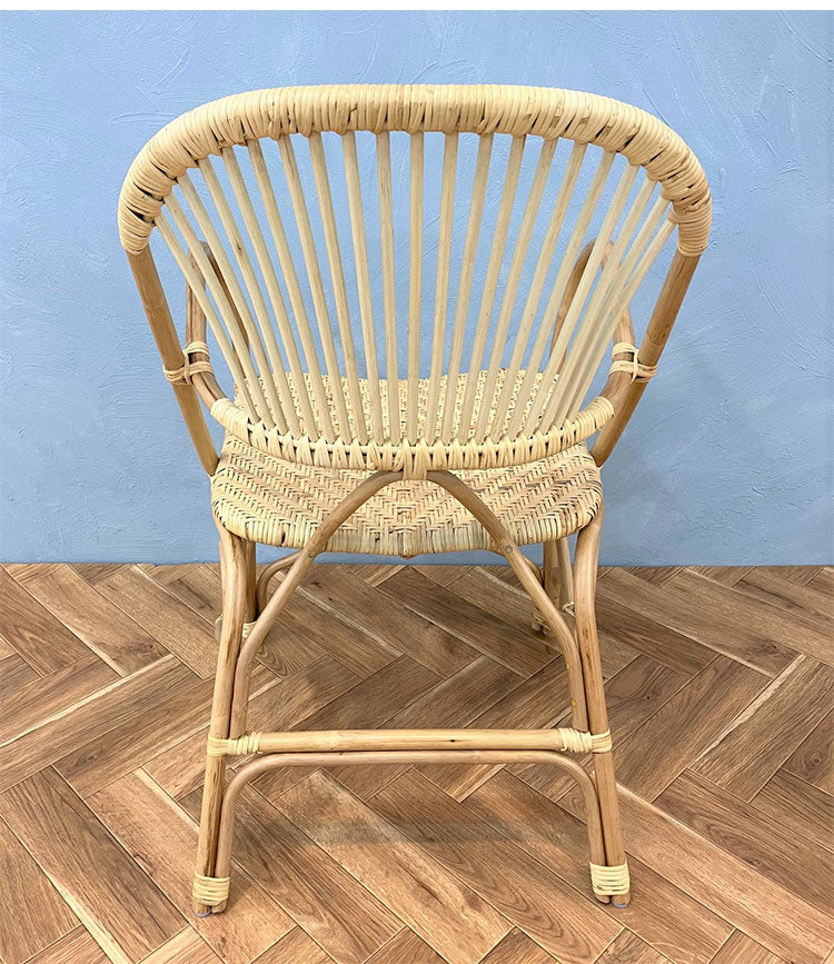 定番 ラタンチェア 1人掛け 完成品 1人用 1P チェア 椅子 いす おしゃれ 皮付きラタン 籐 木製 アジアン モダン ナチュラル 韓国インテリア アンティーク ラタン家具(代引不可)