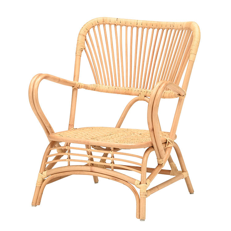 ラタンチェア 1人掛け ハイバック 完成品 定番 1人用 1P チェア 椅子 いす おしゃれ 皮付きラタン 籐 木製 アジアン モダン ナチュラル 韓国インテリア アンティーク(代引不可)