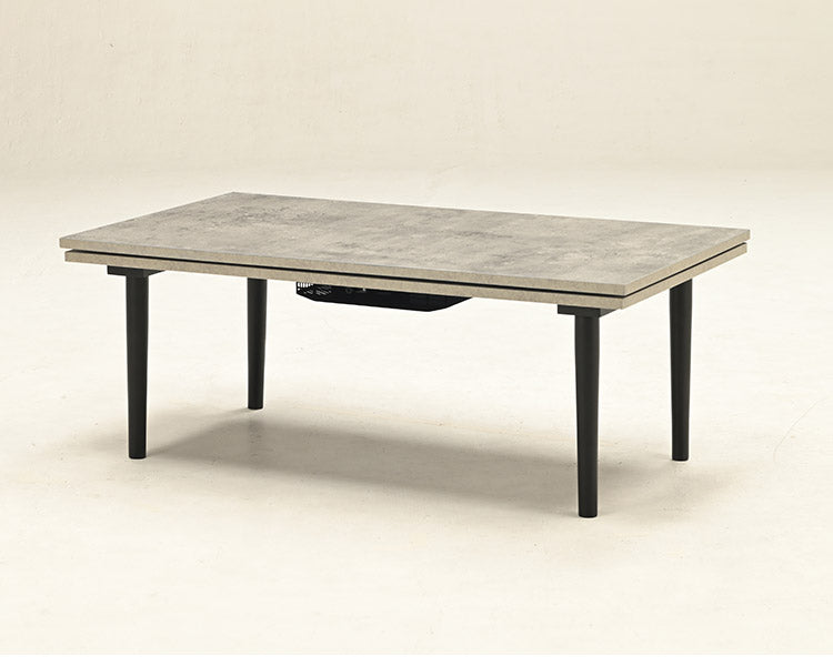 こたつテーブル コンクリート柄 幅105cm 節電 省エネ コタツ 炬燵 冬 コンパクト こたつテーブル ローテーブル インテリア 食卓 座卓 北欧 インテリア リビング ダイニング(代引不可)