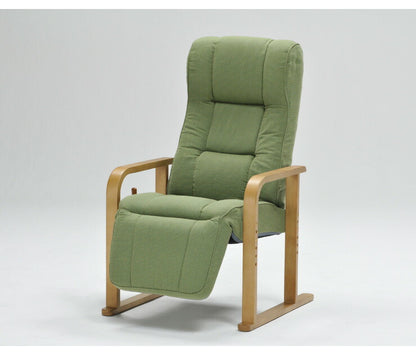 光製作所 高座椅子 スモモ 座椅子 木製 高脚式 高さ調整 高齢者 リクライニング レトロ モダン 肘付き 一人掛け 和風 北欧 おしゃれ ハイバック(代引不可)