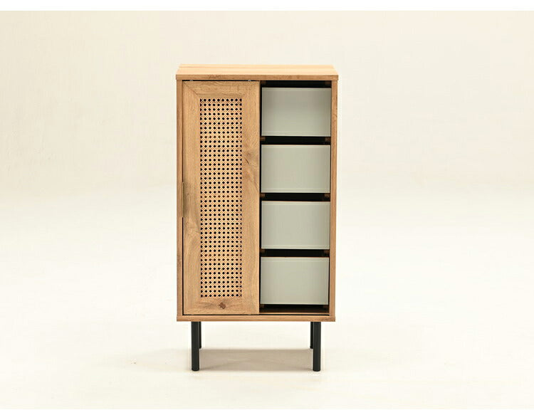 ラタン チェスト 幅45cm 天然ラタン 収納 引き出し ほぼ完成品 スチール脚 カゴメ編み おしゃれ 韓国インテリア リビング ダイニング 棚 木製 ラック コンパクト シンプル 北欧(代引不可)